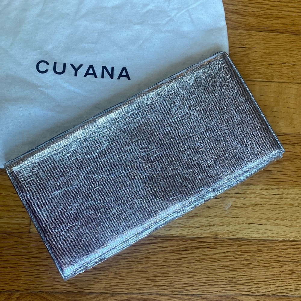 RARE silver Cuyana clutch